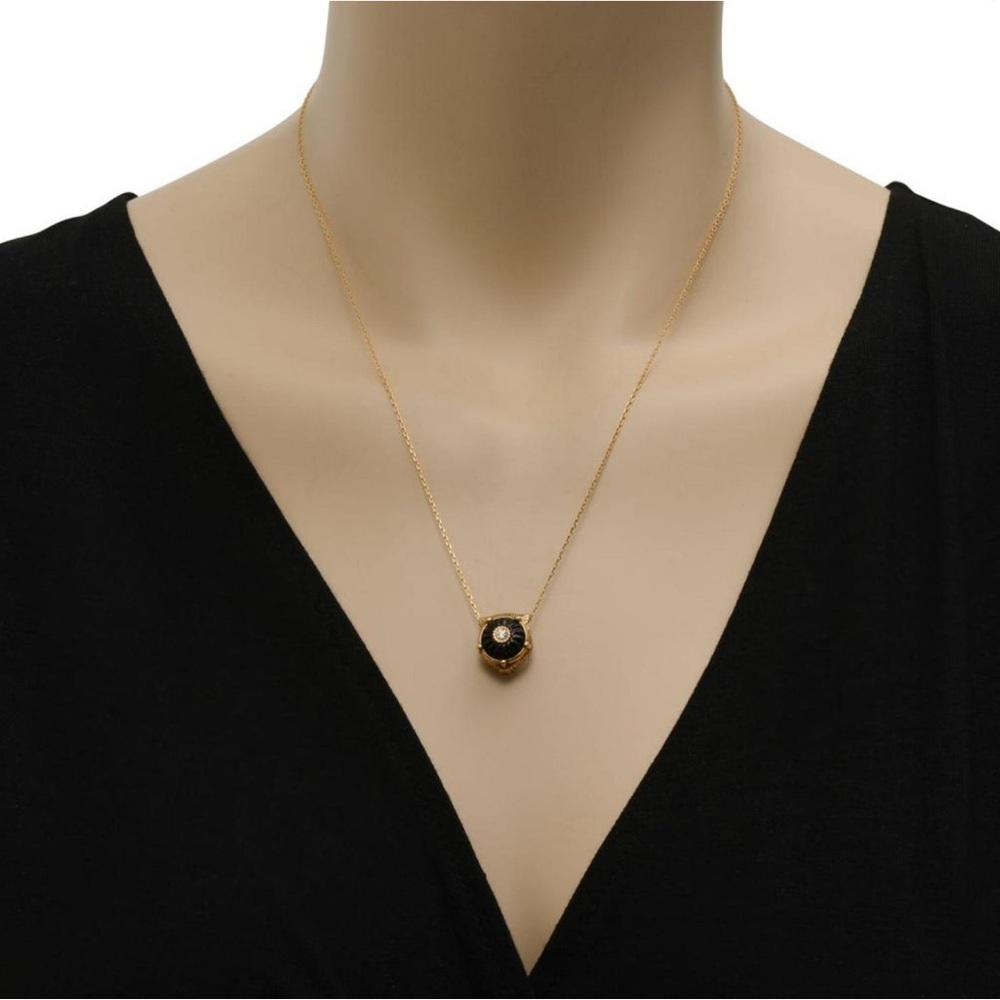 Gucci Le Marche Des Merveilles Diamond and Black Onyx Reversible Necklace 18kt - Picture 7 of 9